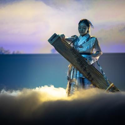 Showact bei der FISU-Abschlusszeremonie in der Kraftzentrale im Landschaftspark Duisburg-Nord