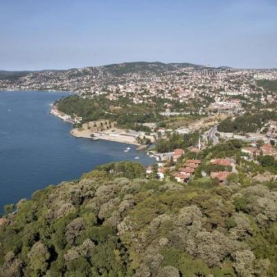 Eine Luftaufnahme der türkischen Partnerstadt Beykoz.