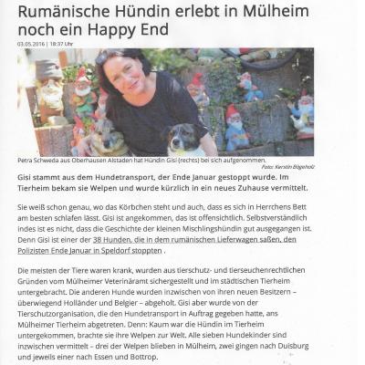 Zeitungsartikel über Effe