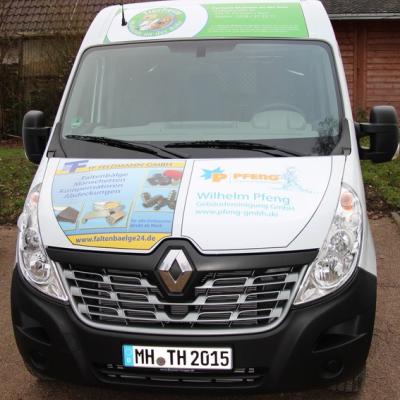neuer weißer Transporter