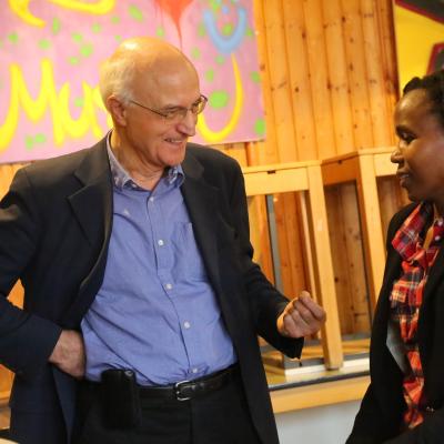 Gynäkologe Dr. Christoph Zerm und Regisseurin Beryl Magoko