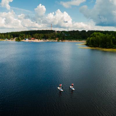 Der Käyrälampi-Teich bzw. -See, ist ein Naherholungsgebiet in der finnischen Partnerstadt Kouvola.