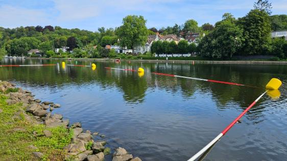 Schwimmstelle an der Ruhr