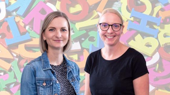 Zwei Mitarbeiterinnen des Amtes für Gesundheit und Hygiene. Link auf dem Foto Lisa-Marie Butzke, rechts auf dem Foto Carmen Klemencic.