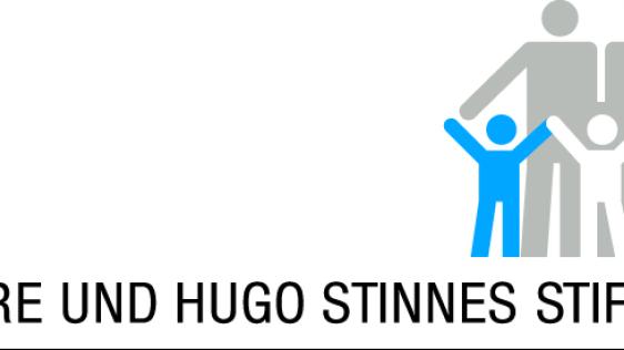 Das Bild zeigt das Logo der Cläre und Hugo Stinnes Stiftung. Auf dem Bild befinden sich zwei Erwachsene und drei Kinder Silhouetten..