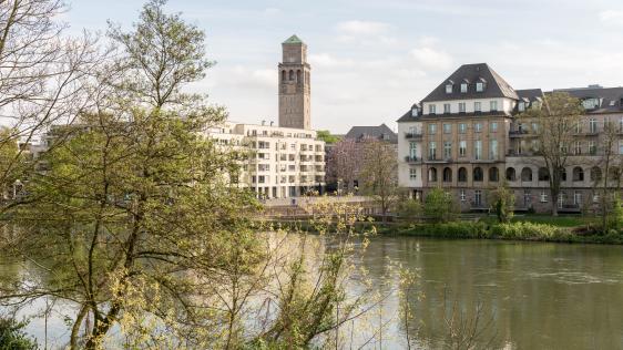 Stadthalle, Rathaus, MüGa