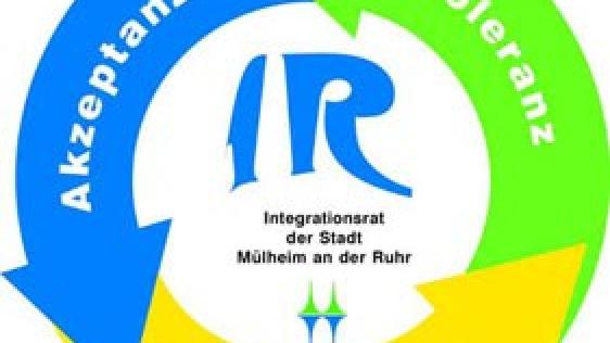 Logo des Integrationsrates Mülheim an der Ruhr mit den Begriffen Akzeptanz und Toleranz