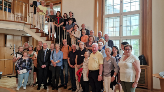 Besuch der Bürger*innen-Gruppen aus Tours und Kouvola, die im Rathaus am 2. September 2022 empfangen wurden, gemeinsam mit dem Förderverein Mülheimer Städtepartnerschaften e. V.