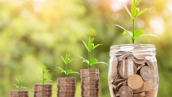Münzen, Euros, Geld. Informationen zum Kindergeld.