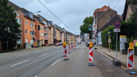 Baustelle auf der Straße 