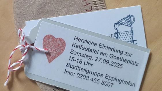 Karte mit Text