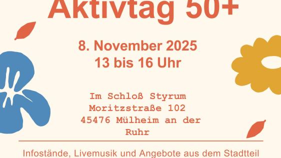 Plakat Aktivtag 50+ am 8. November 2025