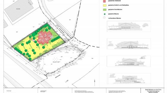 Vorhaben- und Erschließungsplan zum vorhabenbezogenen Bebauungsplan Oberheidstraße/Cafe del Sol