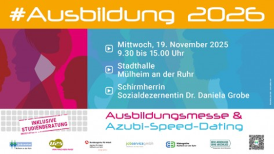 Ankündigung der #Ausbildung 2026, der Ausbildungsmesse mit Speed-Dating