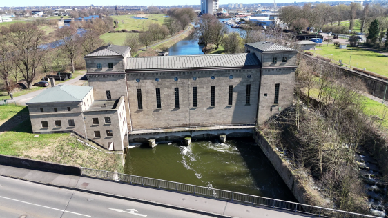 Kraftwerk Raffelberg Unterwasser Westseite