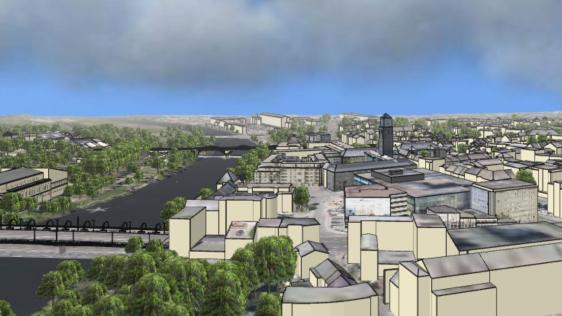 Ausschnitt 3D-Stadtmodell 