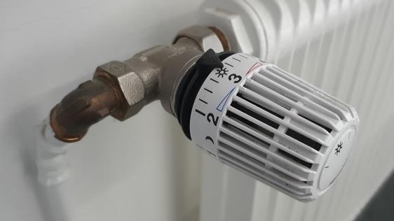 Foto eines Heizungs-Thermostat