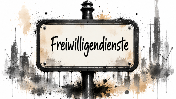 Schild "Freiwilligendienste"