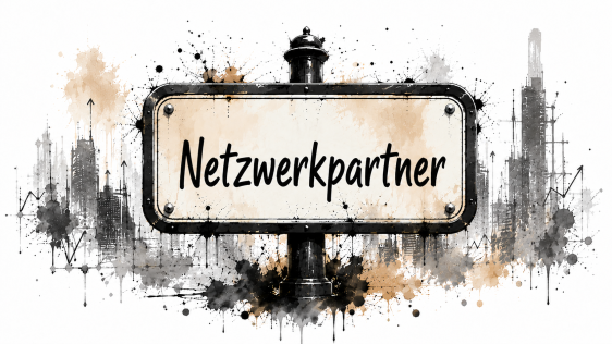 Schild "Netzwerkpartner"