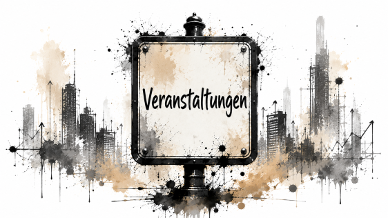 Schild "Veranstaltungen"