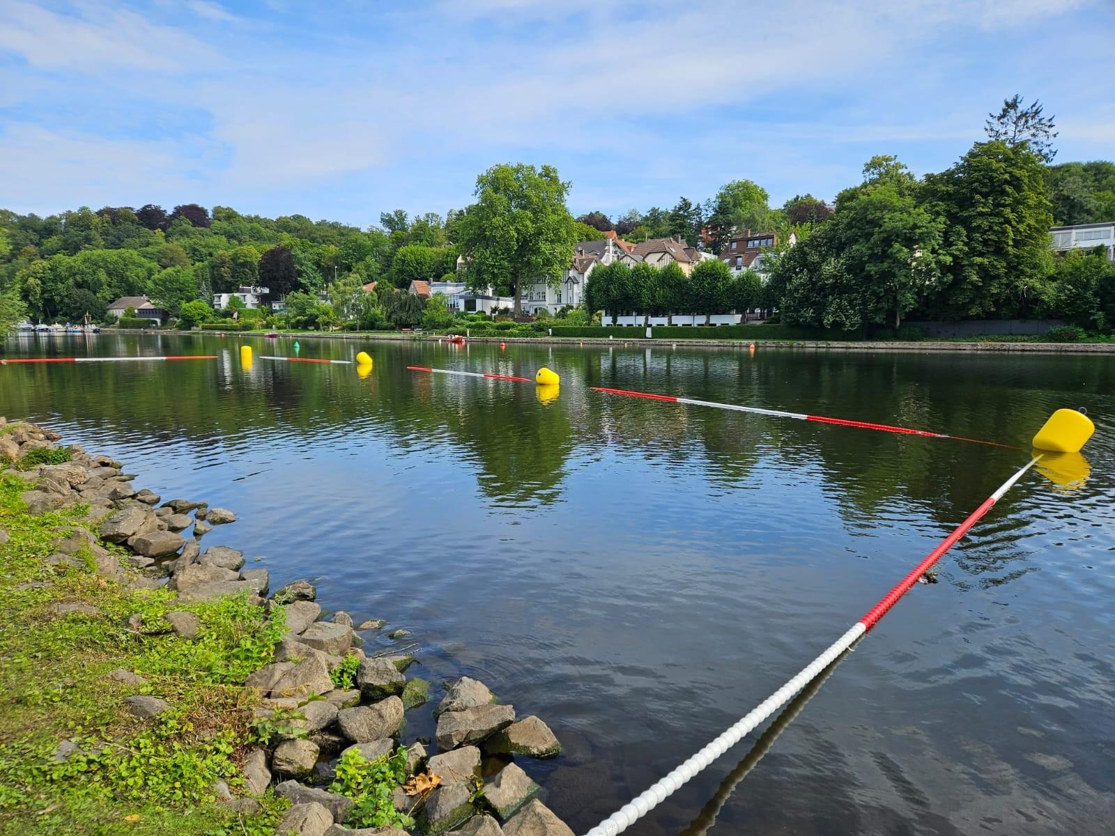 Schwimmstelle an der Ruhr