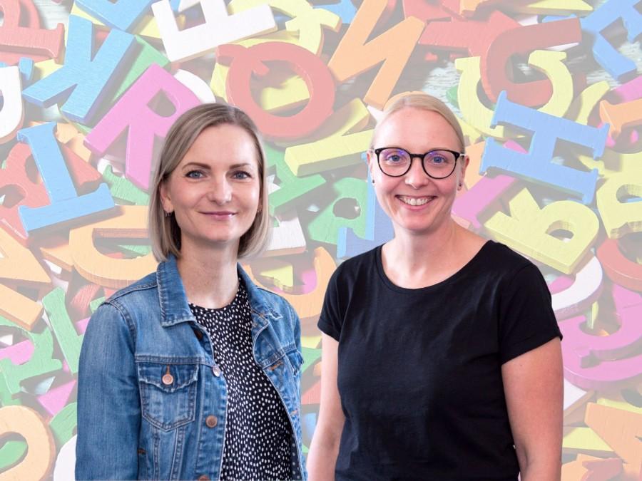 Zwei Mitarbeiterinnen des Amtes für Gesundheit und Hygiene. Link auf dem Foto Lisa-Marie Butzke, rechts auf dem Foto Carmen Klemencic.