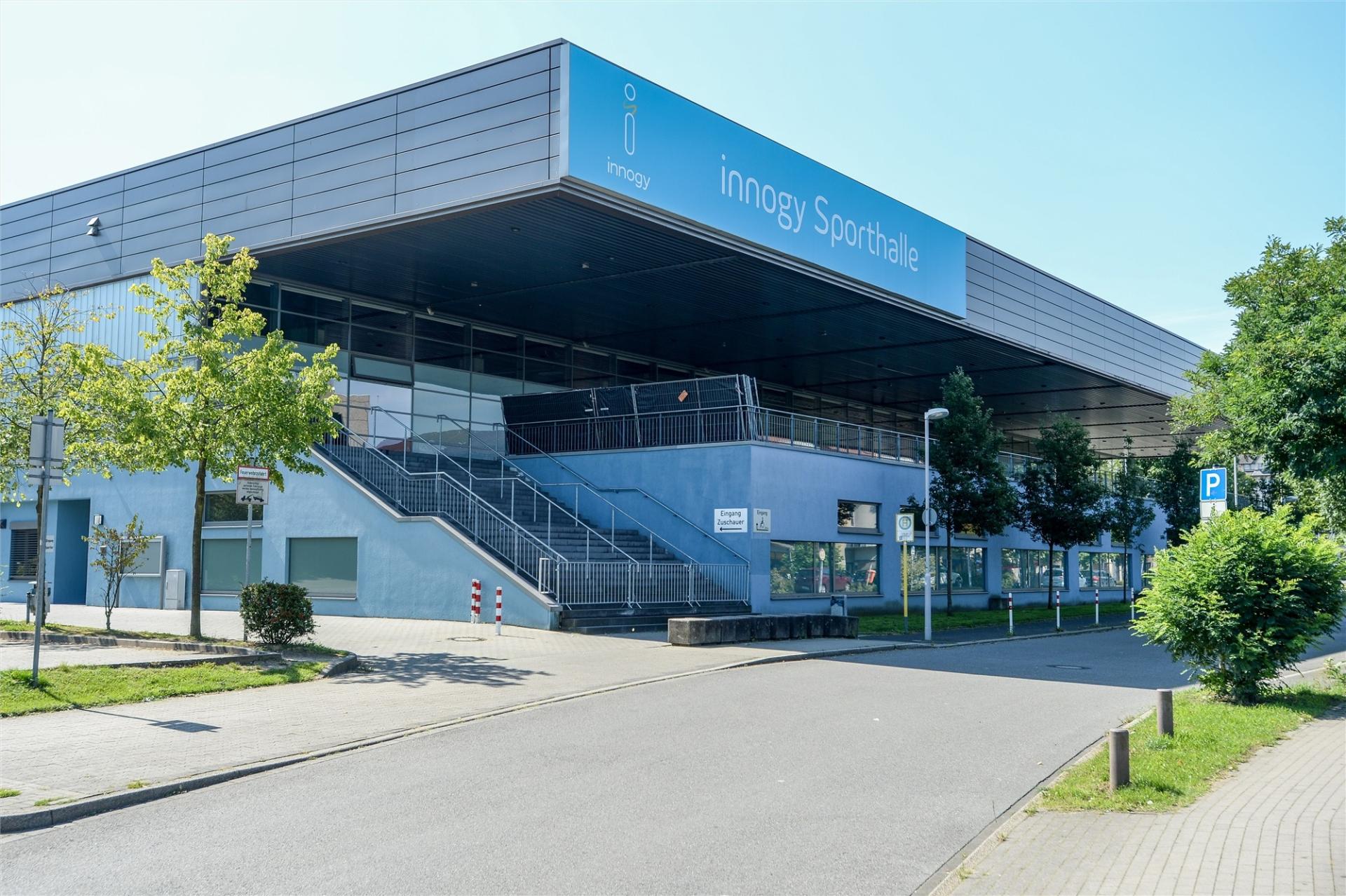 Die Westenergie-Sporthalle in Mülheim