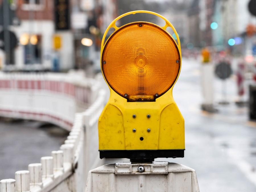 Absperrung einer Baustelle