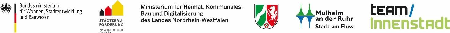 Logos zeigen die Förderer des Hof- und Fassadenprogramms