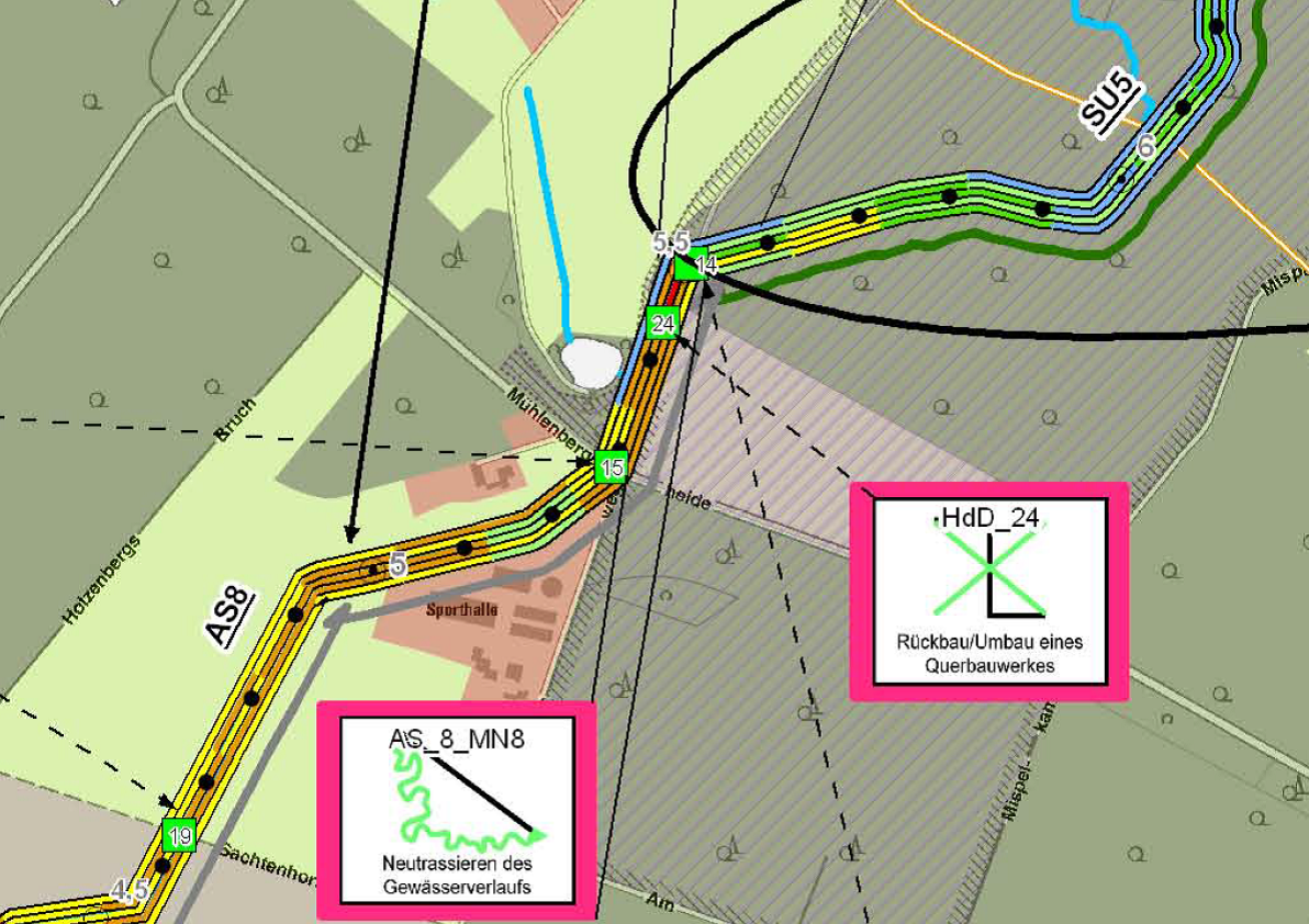 Ausschnitt aus dem Umsetzungsfahrplan der Kooperation Duisburg/ Mülheim.