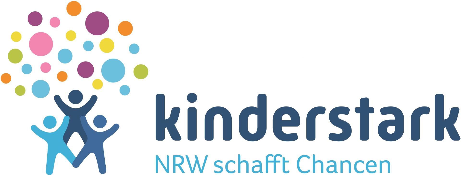 Logo im Rahmen des Landesprogramms kinderstark des Ministeriums für Kinder, Familie, Flüchtlinge und Intergration (MKFFI)