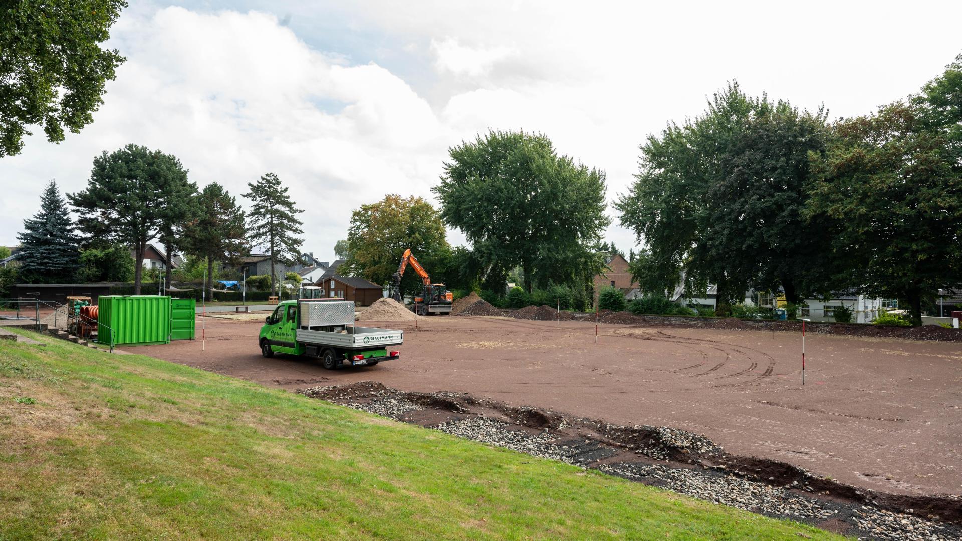 Auf der Sportanlage Hügelstraße entsteht der neue Radmotorikpark.