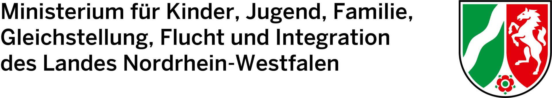 Logo des Ministerium für Kinder, Jugend, Familie, Gleichstellung, Flucht und Integration