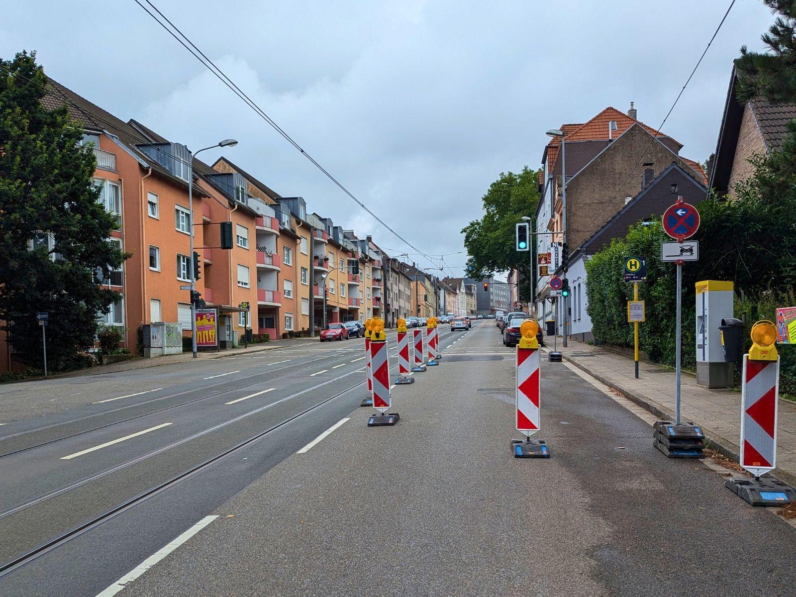 Baustelle auf der Straße 