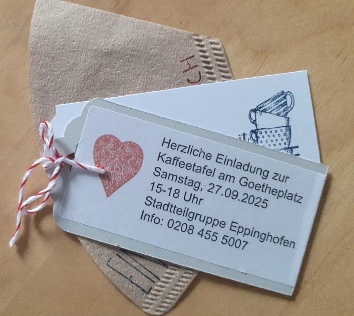 Karte mit Text