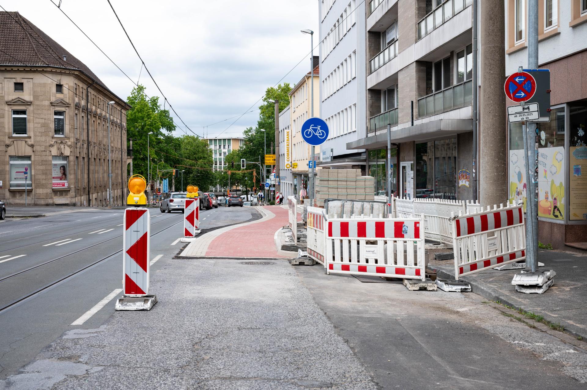 Baustelle auf der Kaiserstraße