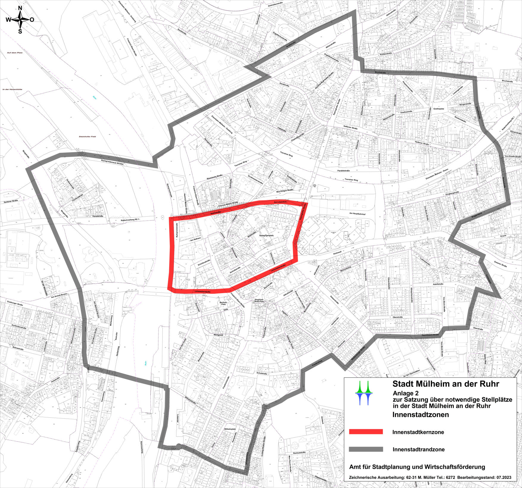 Anlage 2 zur Satzung über notwendige Stellplätze in der Stadt Mülheim an der Ruhr