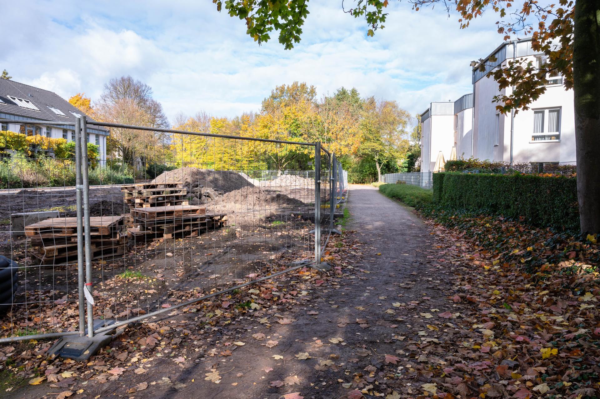 Baustelle inklusiver Spielplatz Schloßberg