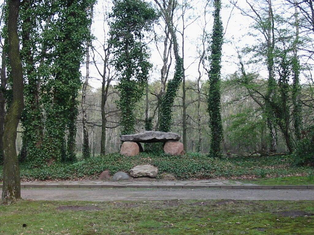 Aufgeschichtete Findlinge bilden das sogenannte Hünengrab