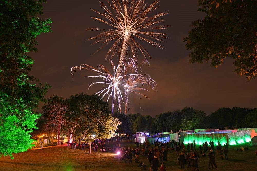 Feuerwerk in der MüGa bei der Extraschicht 2025