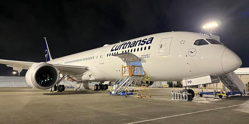 Aktuelles Patenflugzeug der Stadt Mülheim an der Ruhr: Boeing 787-9 „Mülheim an der Ruhr“ (D-ABPP)