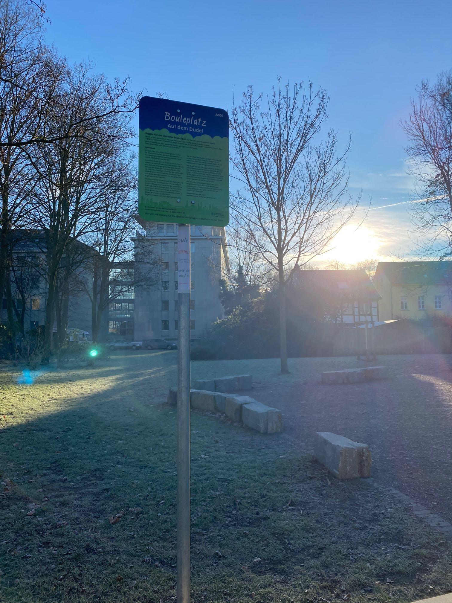 Bouleplatz auf dem Dudel