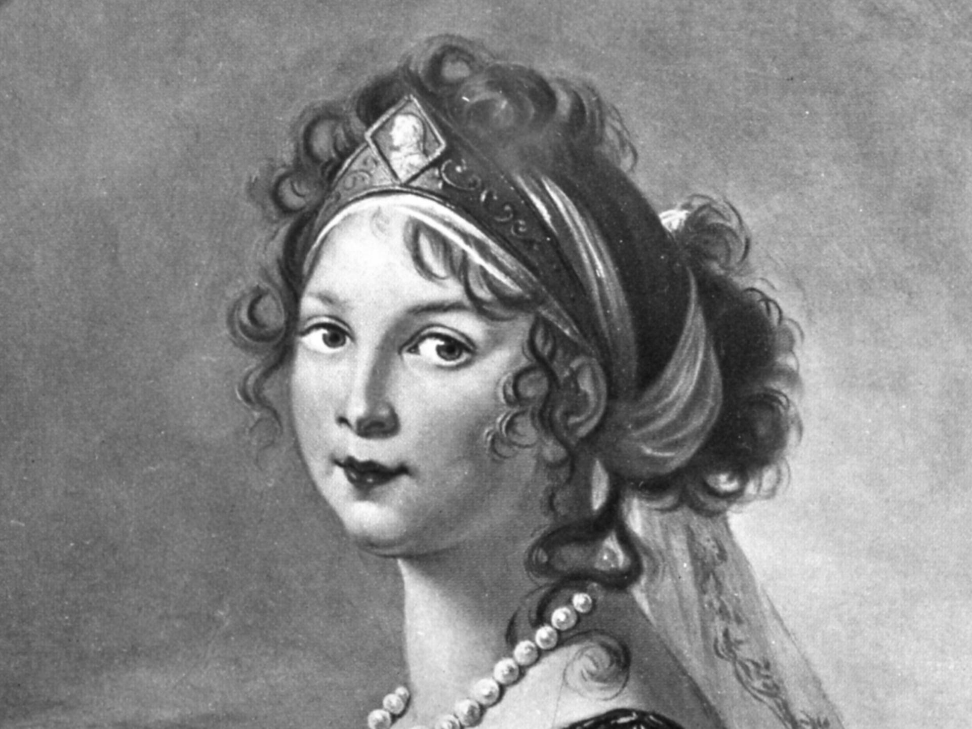 Ein Portrait der Prinzessin Luise von Mecklenburg-Strelitz, die spätere Königin Luise von Preußen (1776-1810)