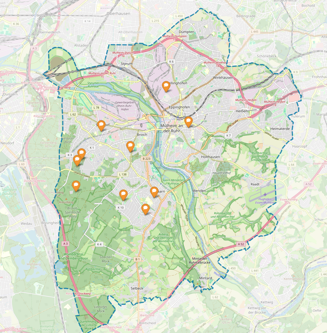 Online-Feedback-Karte Starkregen