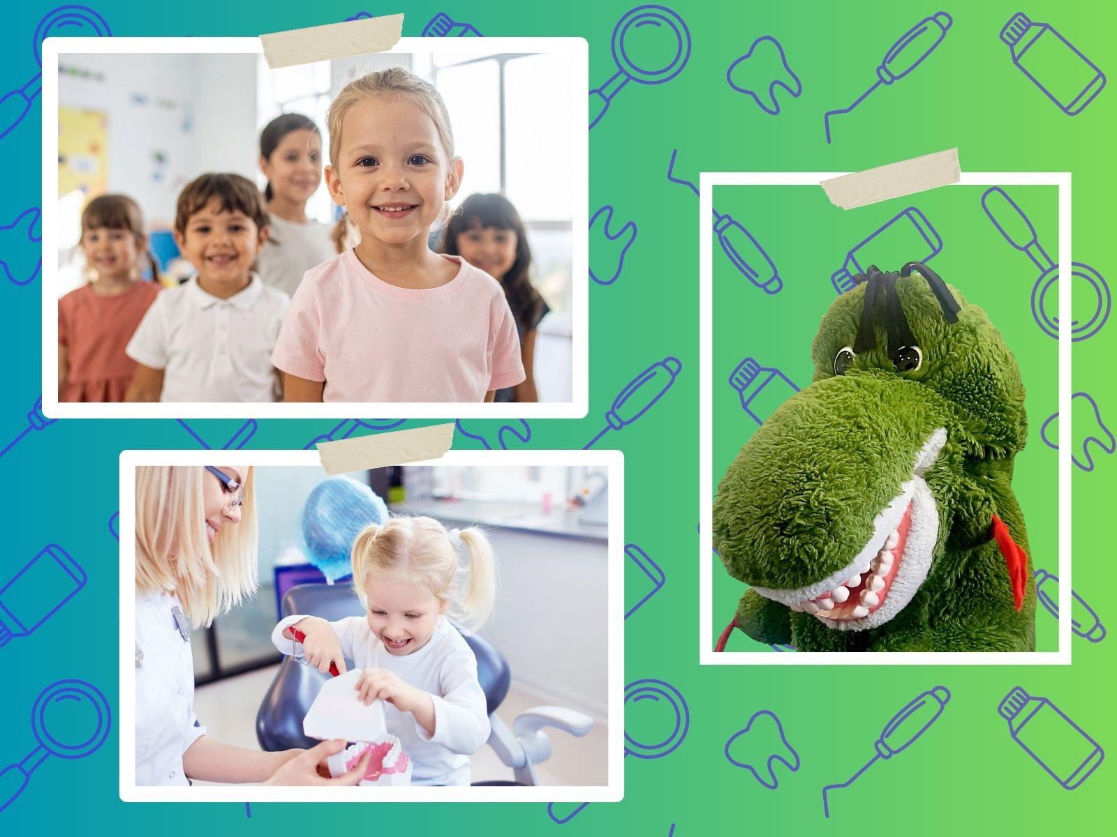 Kinder bei der Prophylaxe im Amt für Gesundheit und Hygiene