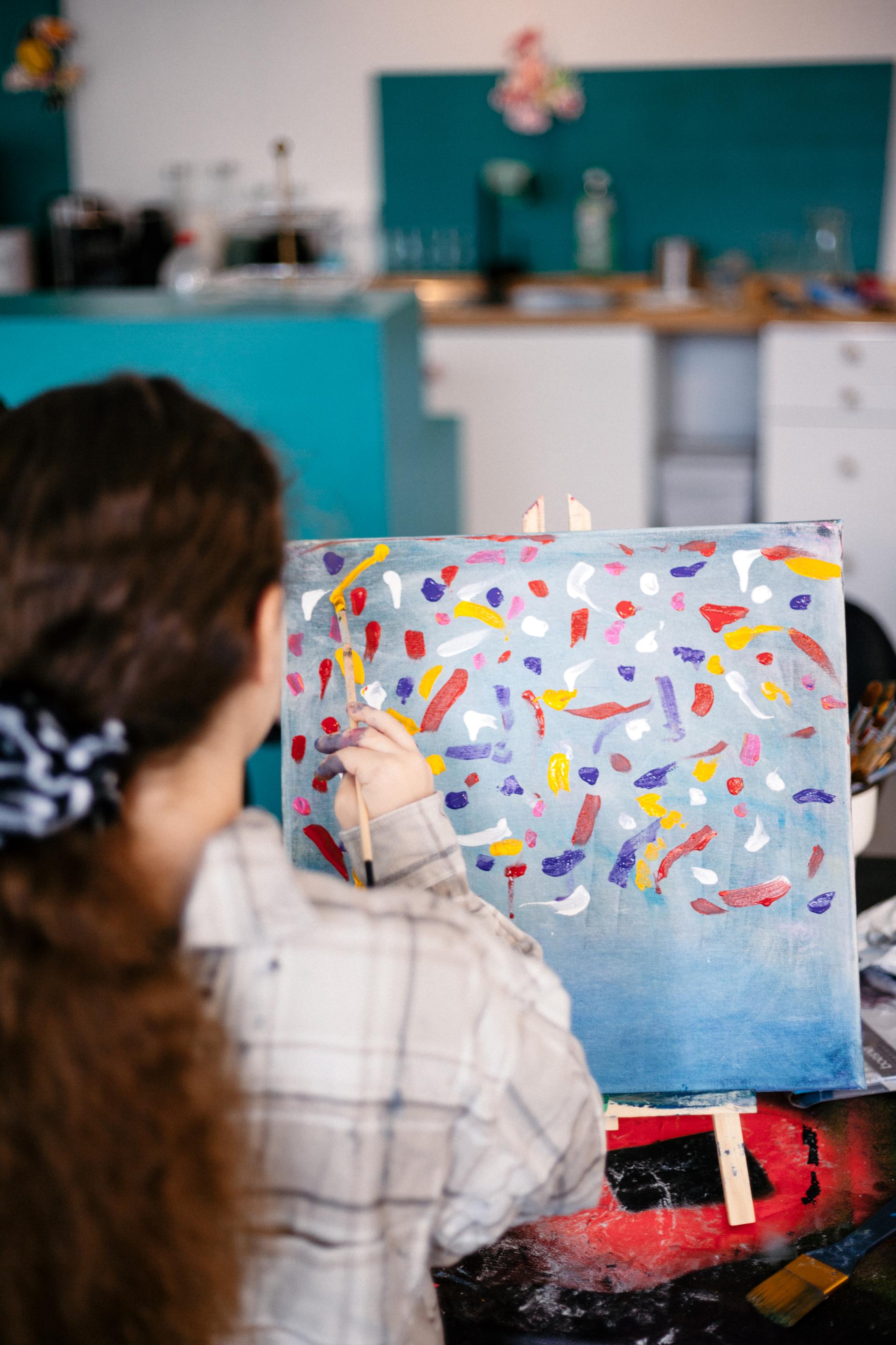 Kreativwerkstatt für Kinder im April 2024 im Rahmen des Bürgermitwirkungsbudgets