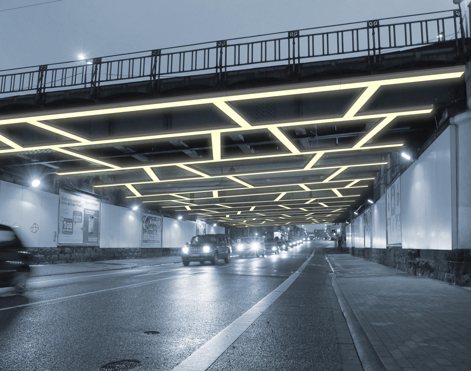"Carpets" Entwurf für die Unterführung Eppinghofer Straße/Bahnstraße
