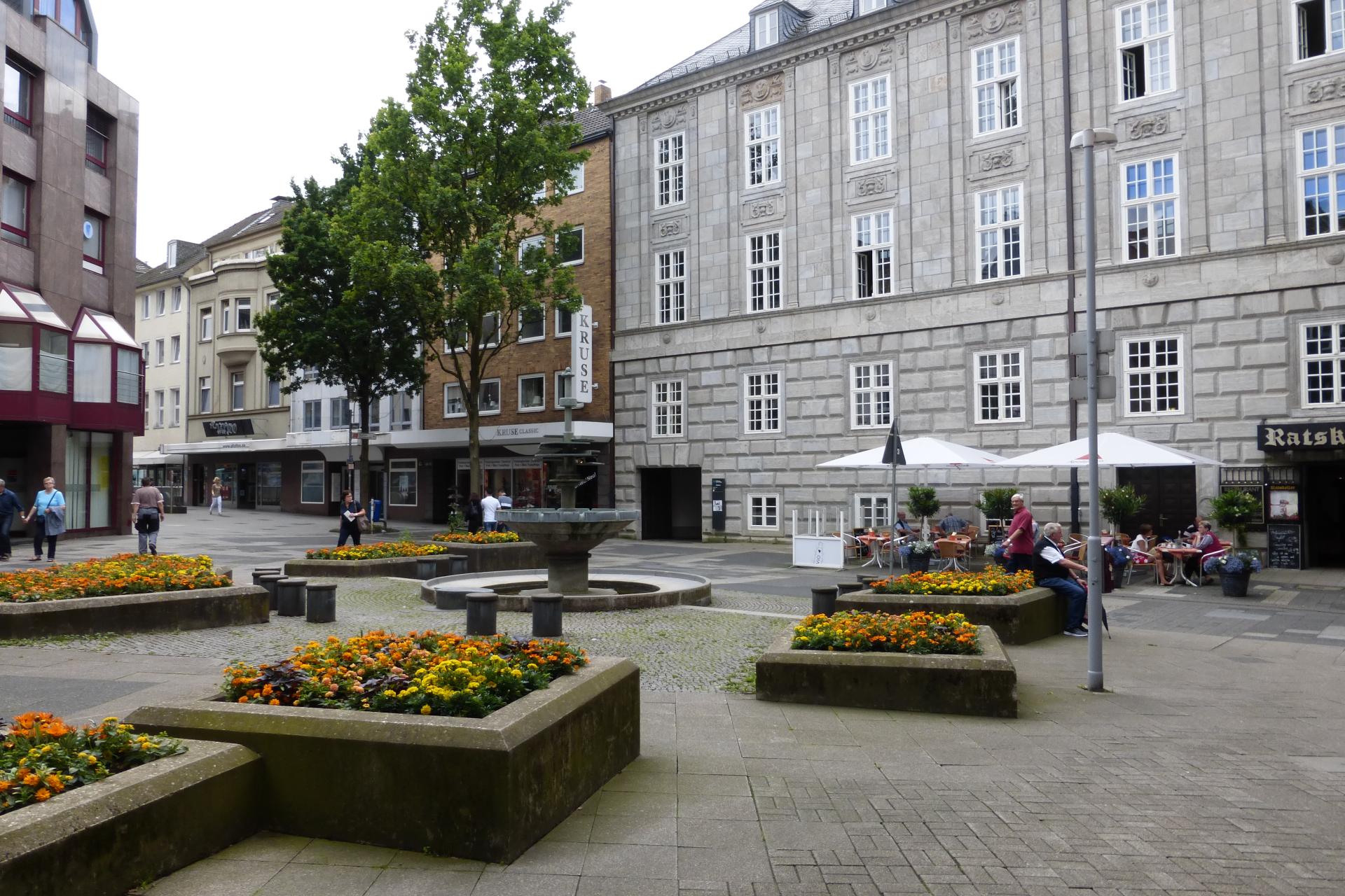 Platz an der Dröppelminna vor der Umgestaltung