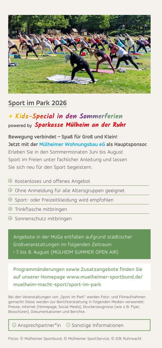 Flyer Sport im Park