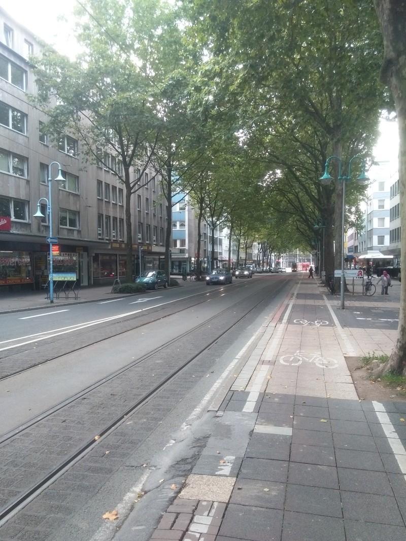 Die Leineweberstraße vor der Umgestaltung